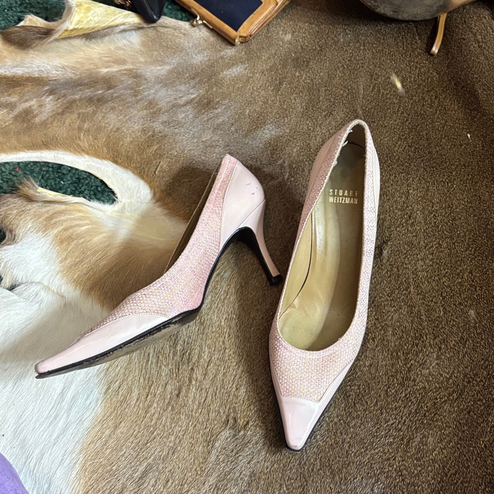 Stuart Weitzman Blush Pink Heels very Chanel y2k